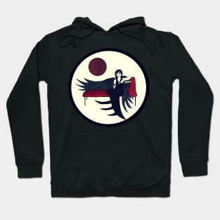 Raven Girl Lounging Hoodie